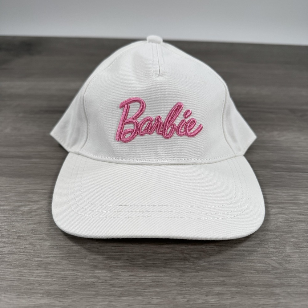 Barbie Snapback Hat Embroidered Womens White One Size Berkshire Fashions